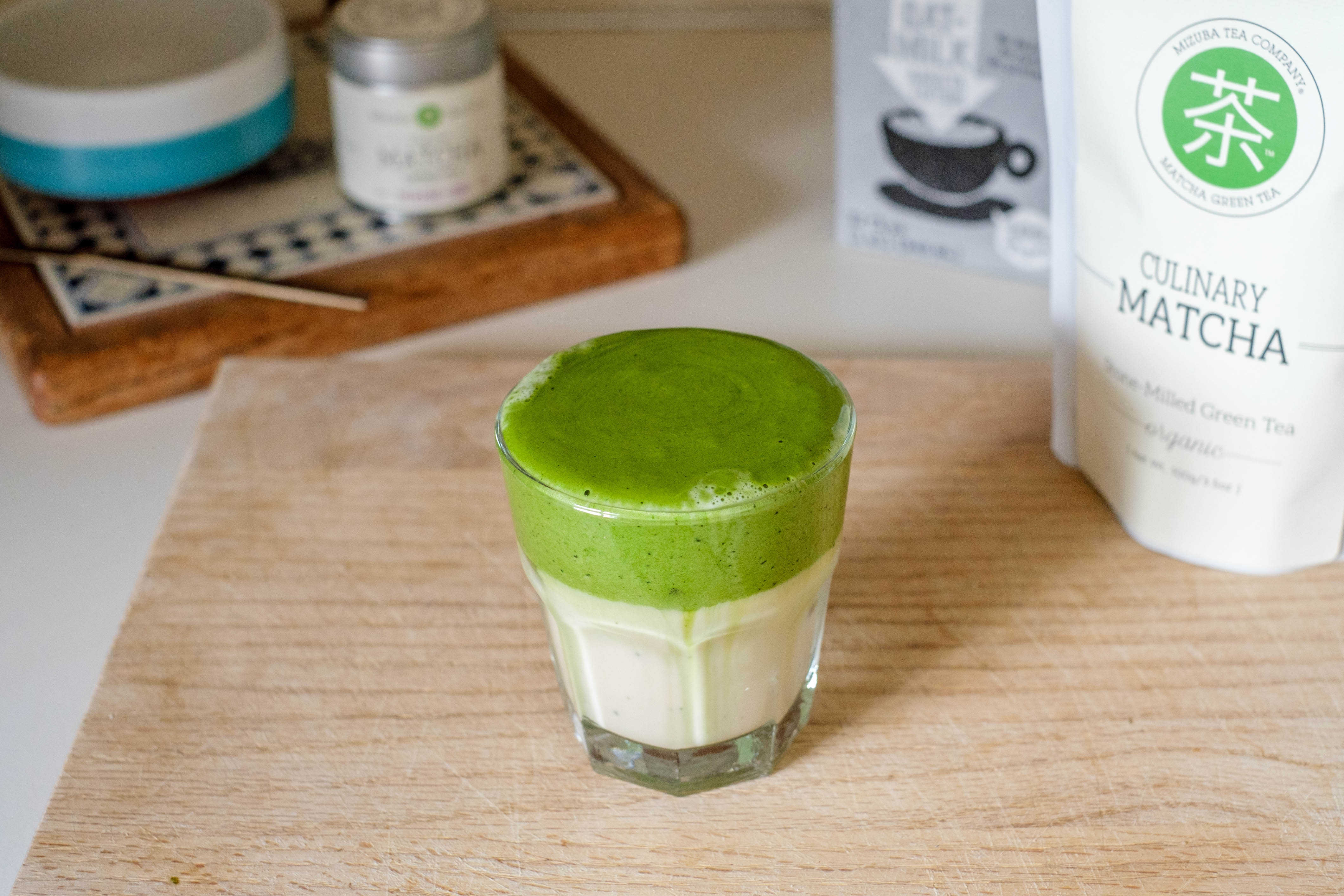 Homemade Dalgona Matcha Latte