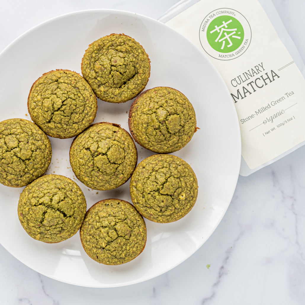 vegan gluten-free matcha muffins