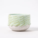 Matcha mint colored chawan drippy pots