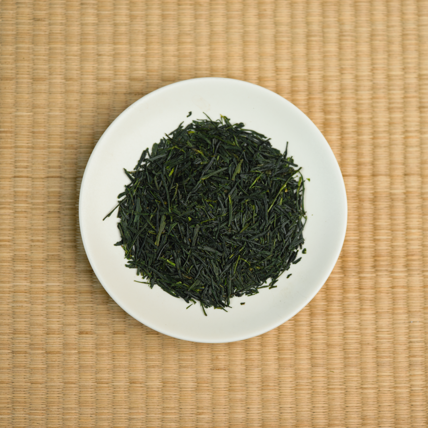 Loose Leaf Tea on a white plate